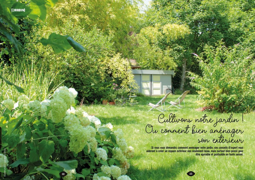Article magasine A Vous 2 Voir, pour conception et réalisation de projets d'aménagements paysagers à Belleville, Beaujolais, Mâconnais